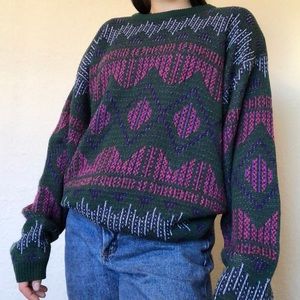 vintage argyle sweater